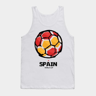 Spain Football Country Flag Tank Top